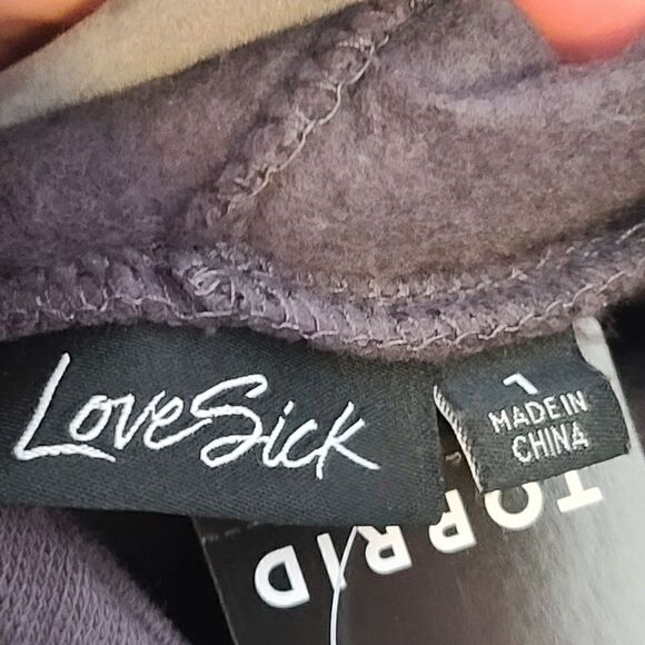 1X 14W 16W Torrid Grey Bleach Splatter Sweatshirt Dress Fleece Skull Hood Lounge - Picture 9 of 9